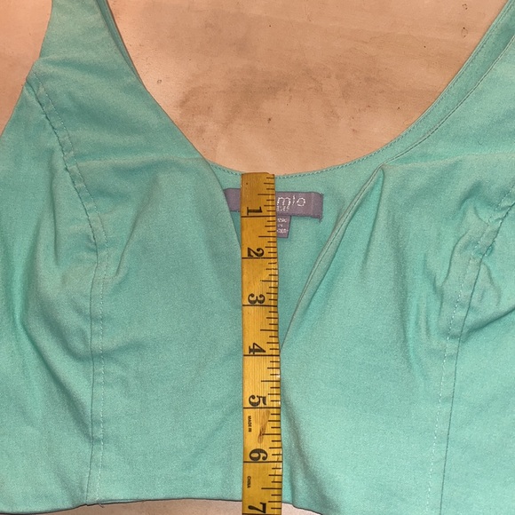 Mint Crop Top Tank Top, Low Cut, Plunge, Deep V Neck. Size Small. Mint Green! - Picture 8 of 8